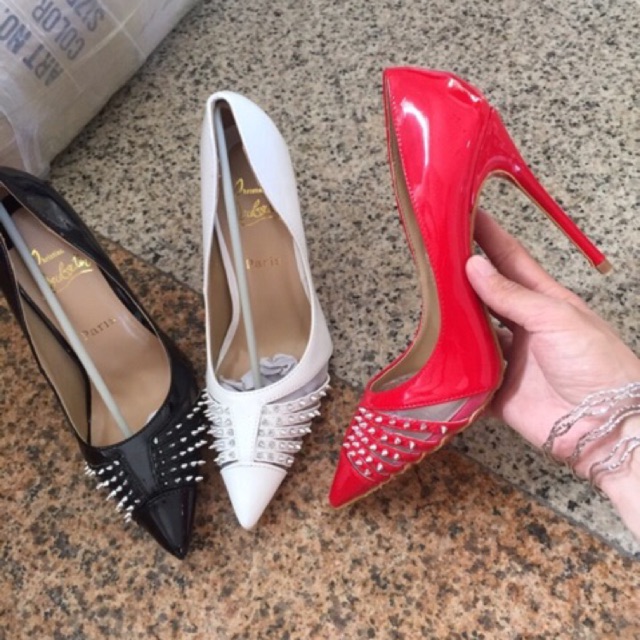 (ẢNH THẬT) - Giày cao gót Louboutin đinh tán | BigBuy360 - bigbuy360.vn