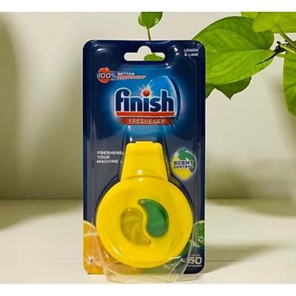 Combo vệ sinh máy rửa bát Finish Vỉ 3 viên+Treo Khử mùi máy, dùng vệ sinh làm sạch máy rửa bát.