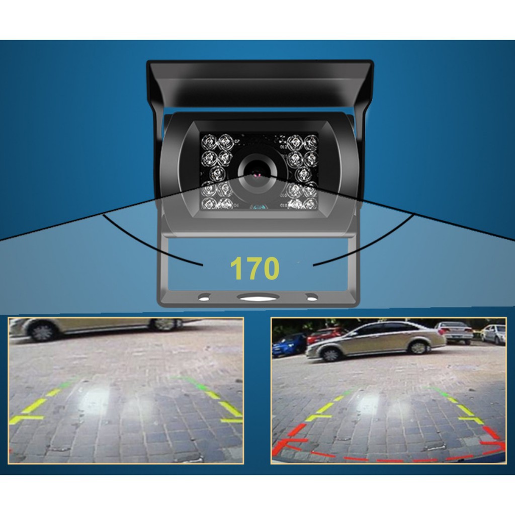 Bộ màn hình 7inch và camera lùi xe tải 18 mắt hồng ngoại | BigBuy360 - bigbuy360.vn