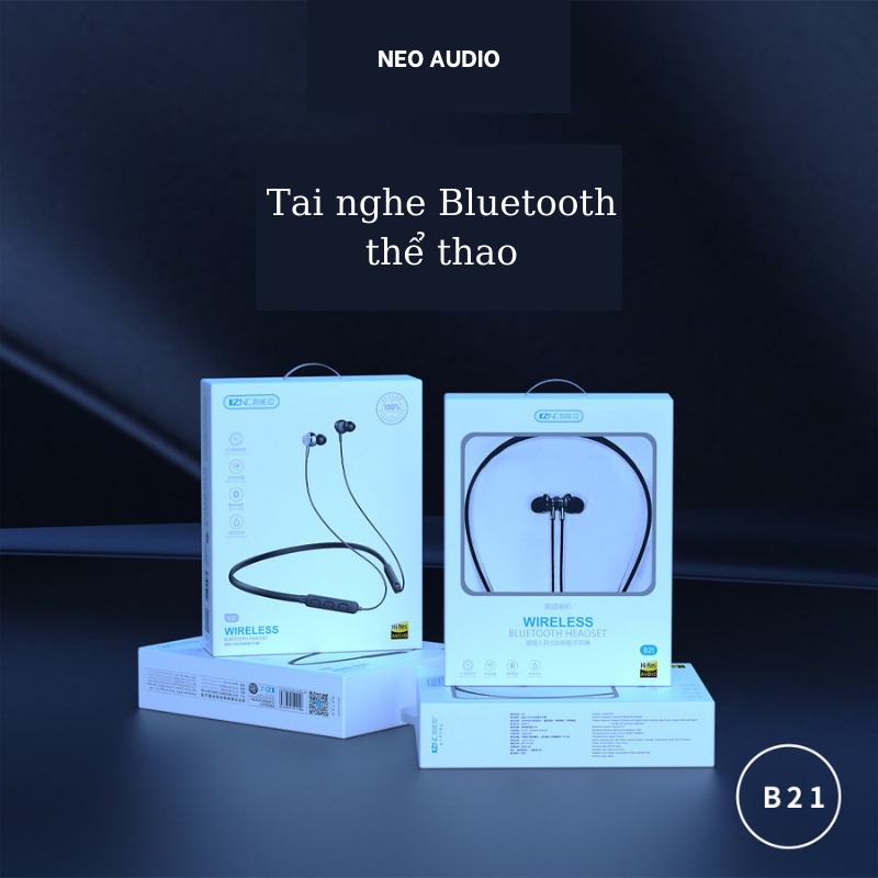 Tai nghe không dây IZNC B21 tai nghe thể thao NEO AUDIO