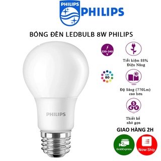 Bóng đèn Ledbulb Philips 8w đuôi xoáy E27 - Ánh Sáng Trắng/Vàng