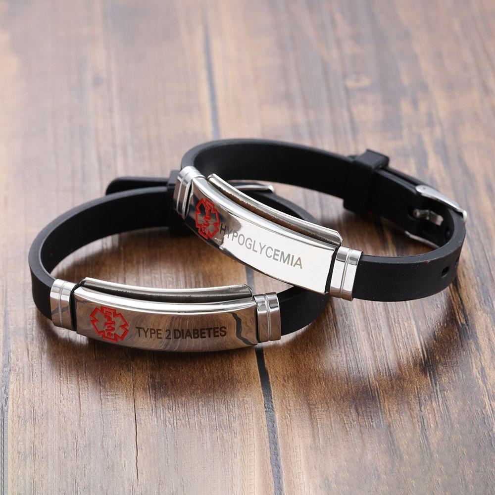 Vòng Tay Cảnh Báo Y Tế 17 Kiểu Bằng Thép Không Gỉ