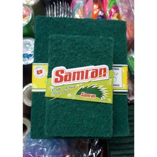 Cước chà xoong Samran màu xanh, cứng