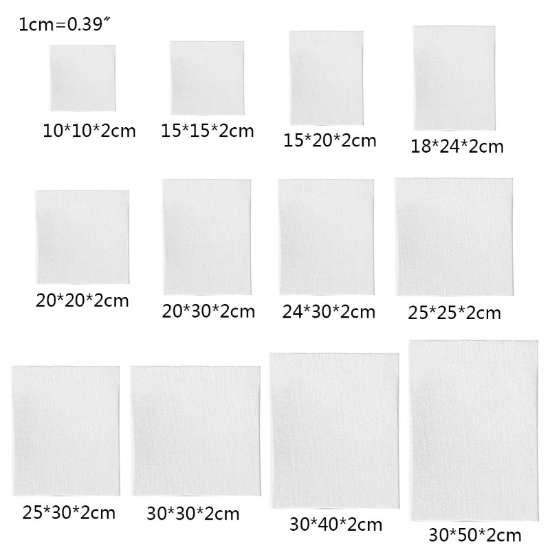 Tấm bảng khung gỗ mặt vải trống hình vuông dùng vẽ tranh sơn dầu/màu nước/acrylic