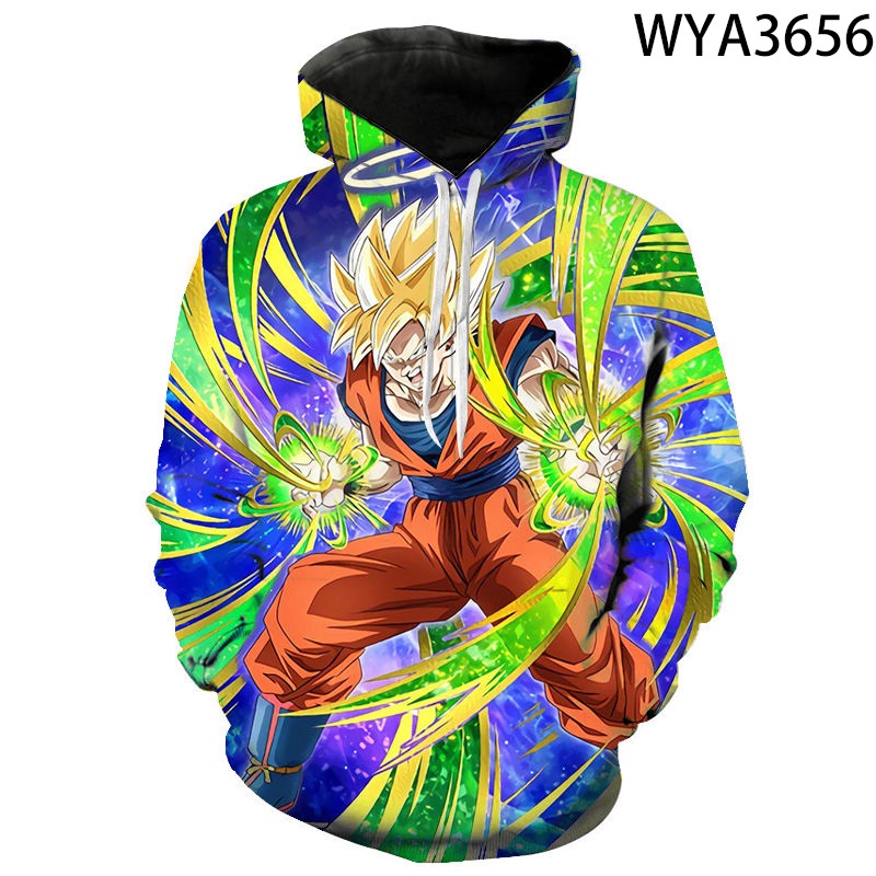 Goku Hoodies Men Women Hoodies Cartoon Anime 3D Print Dragon Ball Hoodie Streetwear Casual Pullover Sweatshirts Men Clothes