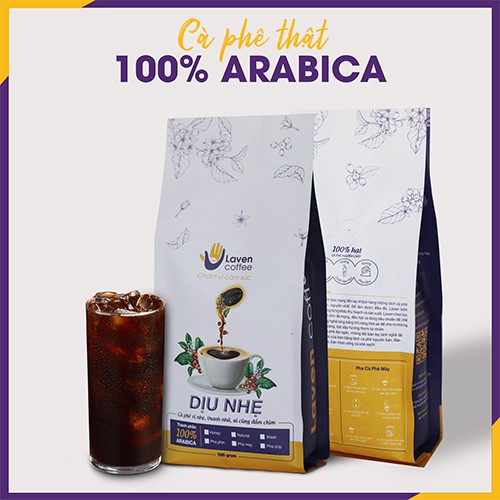[CÀ PHÊ THẬT]100% Cà phê Arabica Laven Coffee - DỊU NHẸ vị nhẹ, thanh nhã