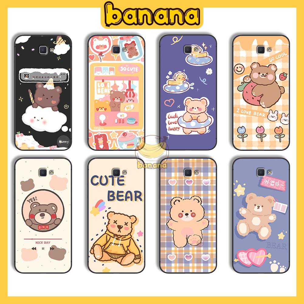 Ốp Samsung 😍 Ốp lưng Samsung J7 Prime J5 Prime J4 Prime Cute Bear nhựa cao cấp viền silicon