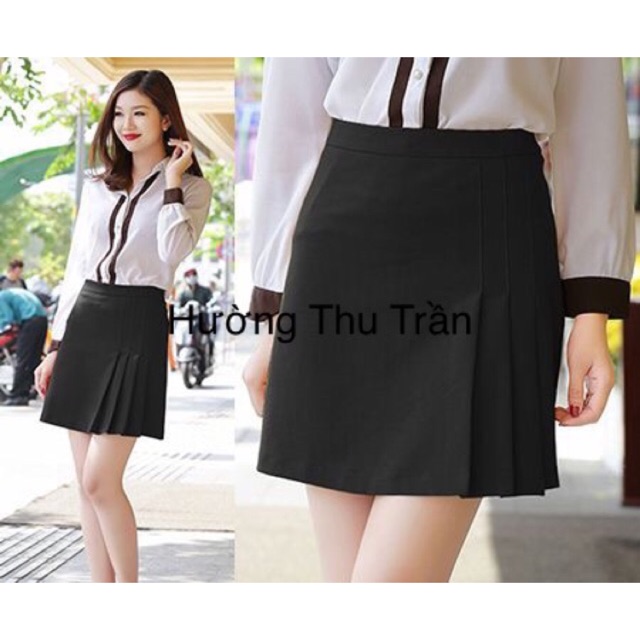 Chân váy xếp li ngắn thời trang