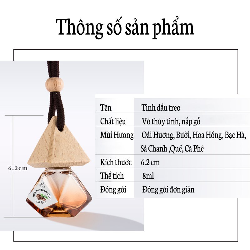 Tinh Dầu Thơm Phòng, Tinh Dầu Treo Xe, Treo Phòng Ngủ, Tủ Quần Áo Hương Thơm Tự Nhiên Sun.z