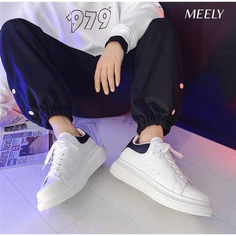 🍾 Giày Thể Thao Nữ MEELY Da Mịn Nâng Đế 5Phân Sneaker Cá Tính - MQ62