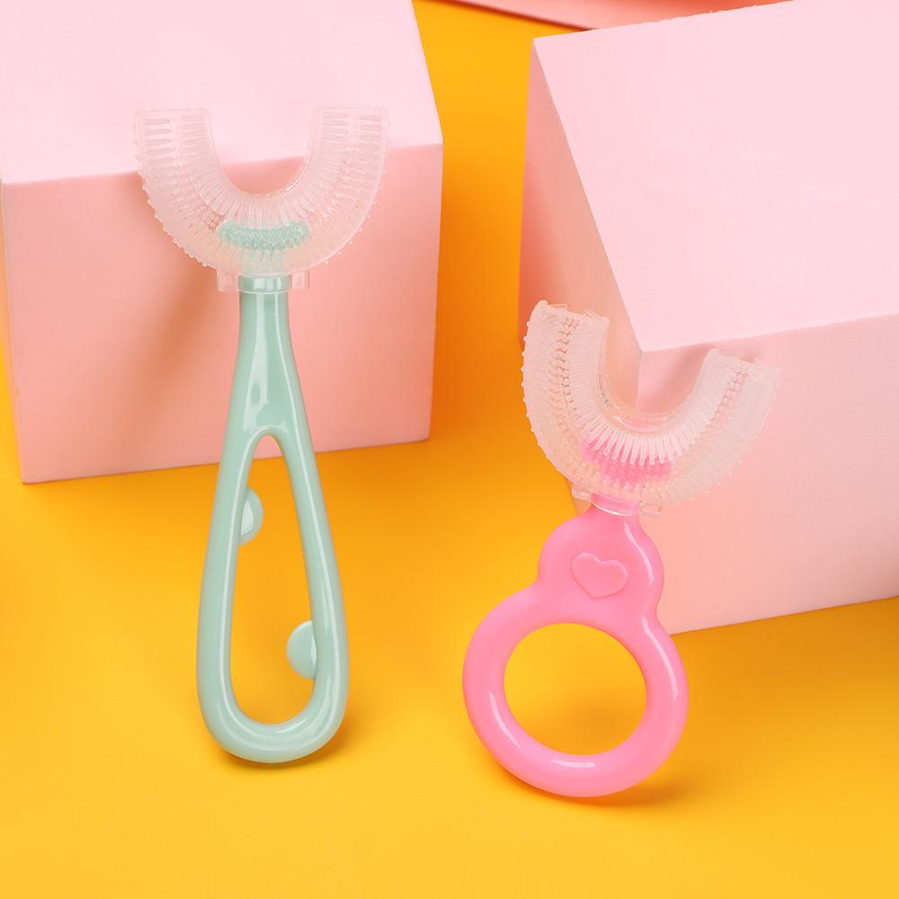 NIUYOU Bàn Chải Đánh Răng Bằng Silica Gel An Toàn Dành Cho Trẻ 6-12 Tuổi