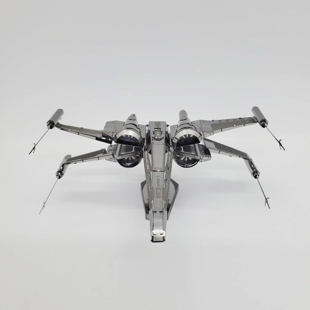 Mô hình 3D kim loại Phi thuyền X-Wing Fighter phim Star Wars, Mô hình lắp ráp 3D thép không gỉ cao cấp - Chưa Lắp