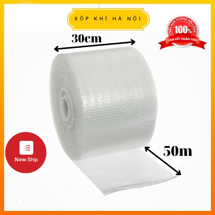 Cuộn Xốp Khí 30cm x 50m) - Màng Xốp Hơi - Xốp Nổ - Gói Hàng - Đóng Bọc Hàng - Chống Sốc Bóng Khí Xốp chống sốc gói hàng