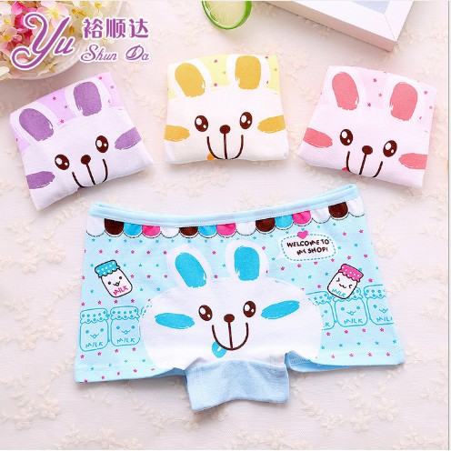 Quần chip đùi cotton cho bé 2019 hình Thỏ và Kitty | WebRaoVat - webraovat.net.vn