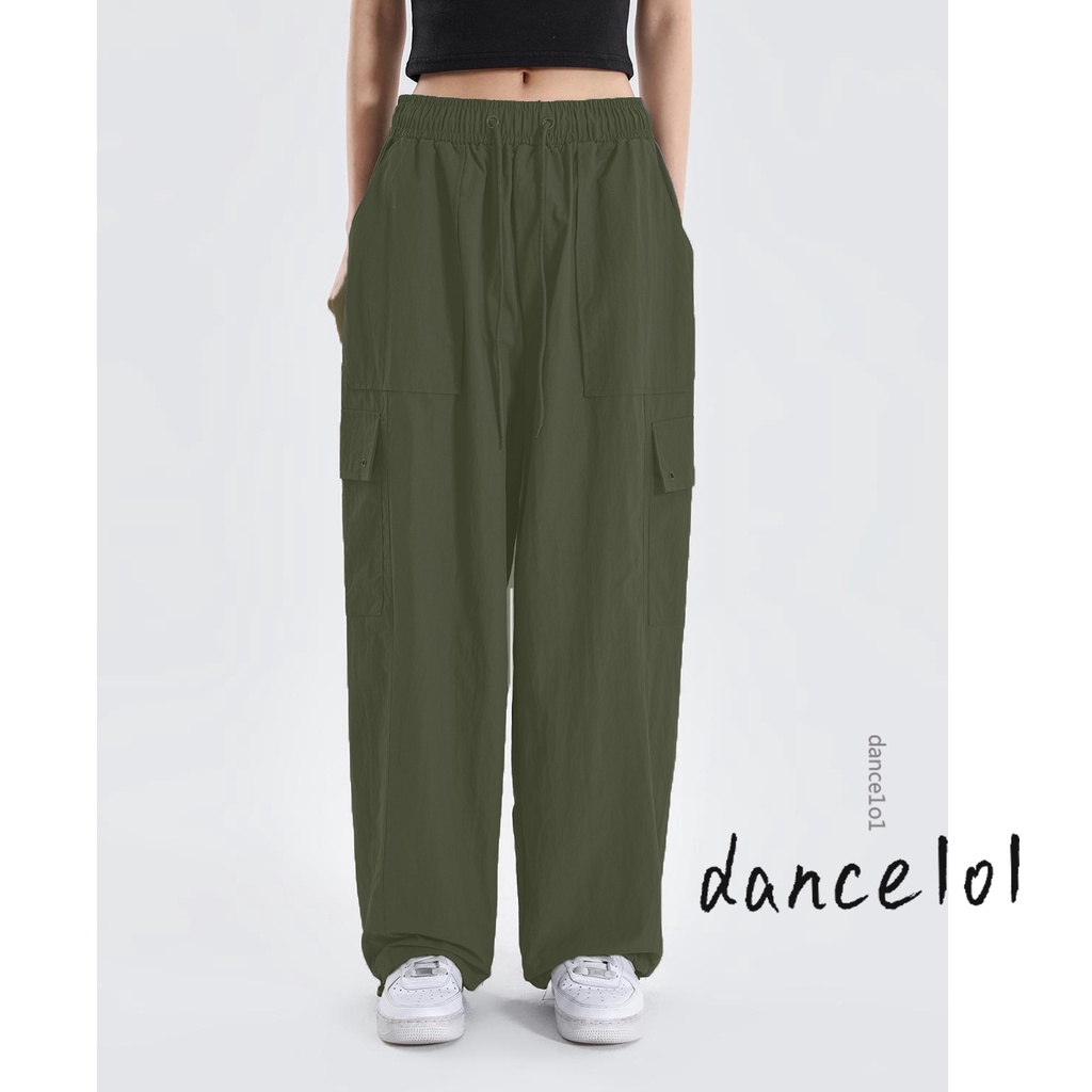 Quần Dài Dáng Rộng Thiết Kế Không Đối Xứng Có Túi Hàng Mới Dành Cho Bé Gái Nhảy Múa1O1-2022