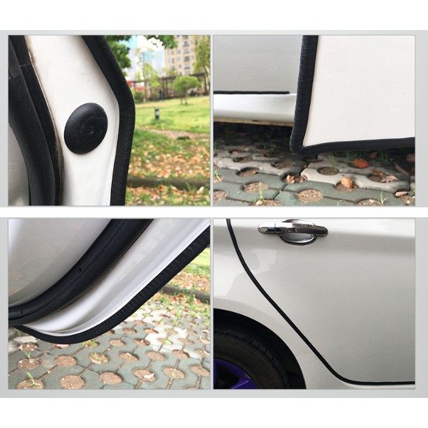 Gioăng cao su chữ u lõi thép - nẹp viền cửa xe ô tô chống va đập tuyệt đối dài 1m