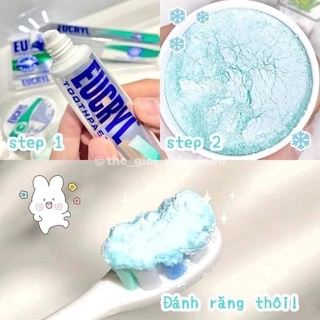 Combo kem đánh răng và bột làm trắng răng Eucryl