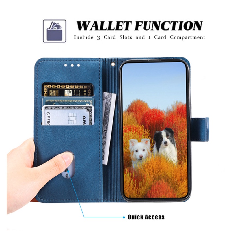 Ốp Lưng Kiểu Ví Tiền Cho Redmi Note 12 11 10 9 Pro 11s 10s 9s 9T Xiaomi Poco M3