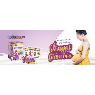Sữa bầu metamom 400g (10 gói *40 gram* 3 vị cam, vani, socola)