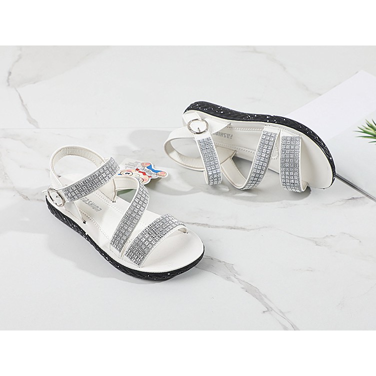 sandal bé gái size 27-38 quai chéo đá siêu dễ thương