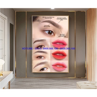 TRANH SPA PHUN XĂM THẨM MỸ ĐIÊU KHẮC MÀY MÔI SANG TRỌNG HIỆN ĐẠI TRANH TRÍ CHO SPA THẨM MỸ VIỆN