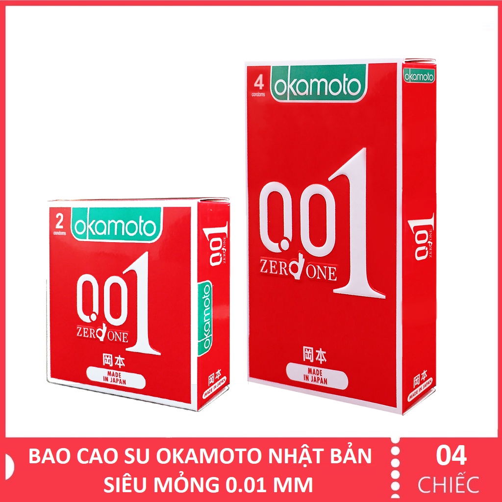 Bao Cao su Siêu mỏng Okamoto 0.01 - Mỏng nhất thế giới
