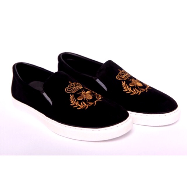 giầy lười thêu nam ( ong thêu đen cũ ) | BigBuy360 - bigbuy360.vn
