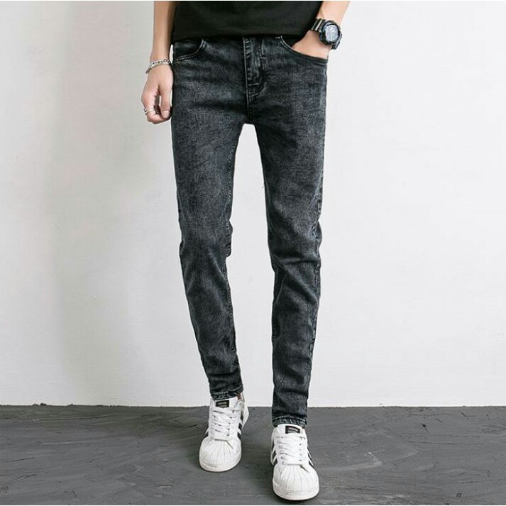 quần jean nam co giãn trơn cao cấp | BigBuy360 - bigbuy360.vn