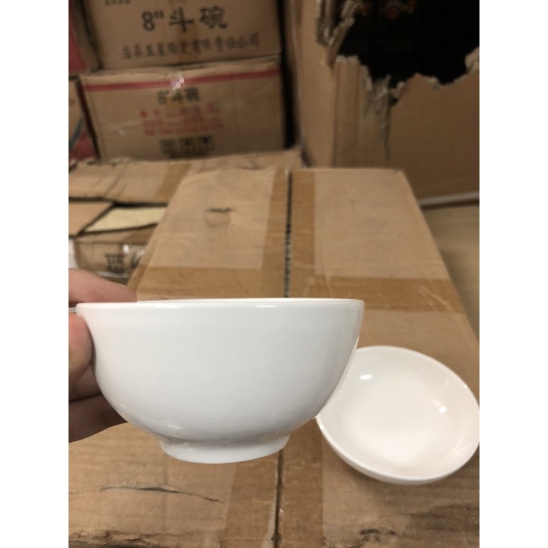 Chén chè sứ trắng