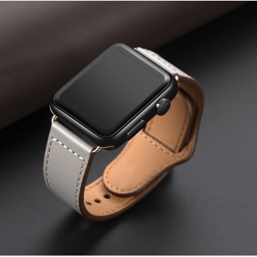 Dây đồng hồ Apple Watch bằng da Leather Strap dùng cho 1/2/3/4/5 size 38/40mm và 42/44mm