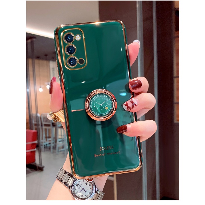 Ốp lưng mềm có vòng từ tính cho OPPO A53 A32 Reno 4 F A92 A52 A72 A92s A31 A73 Reno 4 4G A9 A5 2020 Reno4 SE A93