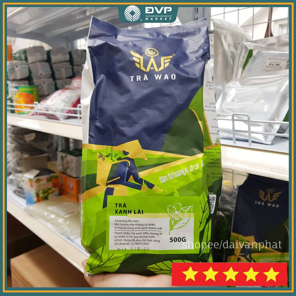 Trà WAO vị xanh lài gói 500g