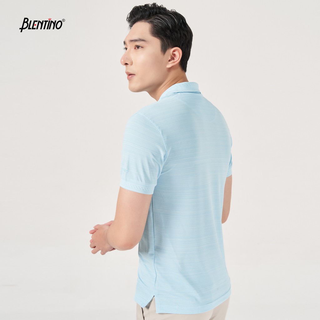 Áo thun nam polo có cổ tay ngắn Blentino PL 16820 mềm mịn form SlimFit