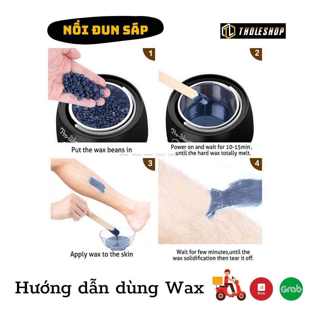 Sáp Tẩy lông -  Sáp Wax triệt lông nóng hạt đậu 100g,dùng cho mặt, body, chân, tay, bikini