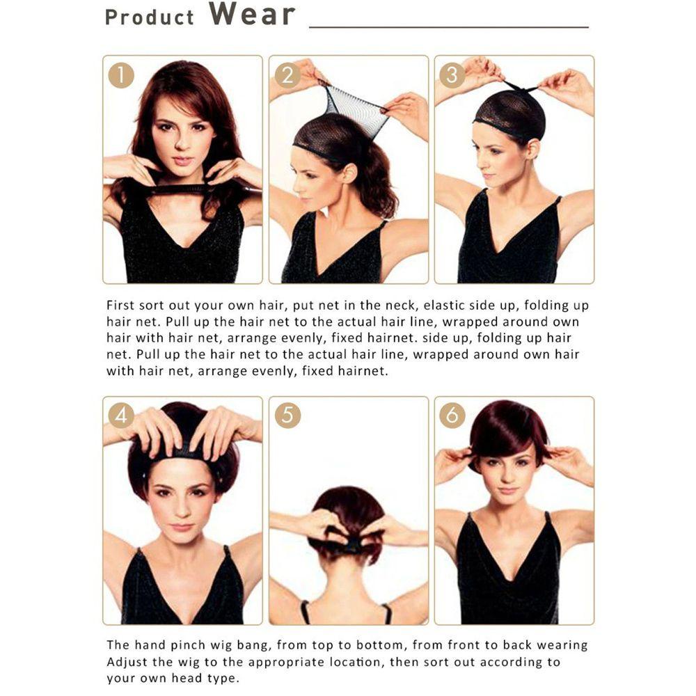 Bộ Tóc Giả Ngắn Màu Sắc Bắt Mắt Dùng Để Hóa Trang