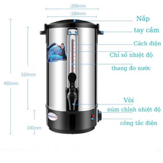 Bình đun nước nóng siêu tốc Milate 20L