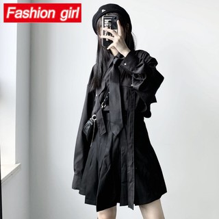 Hàng Mới Về Mới Set Áo Sơ Mi Dài Tay Kèm Chân Váy Xếp Ly Phong Cách Hàn Quốc Dành Cho Nữ