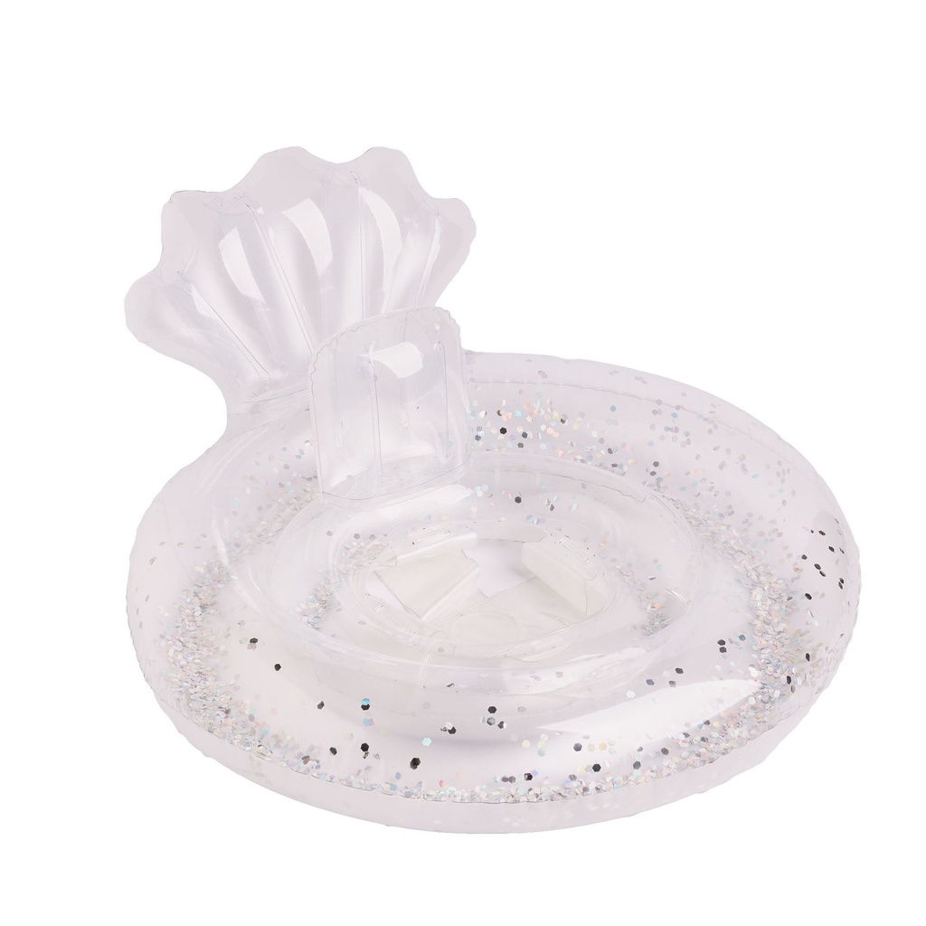 Phao Bơi Bơm Hơi Hình Nàng Tiên Cá Màu Trong Suốt Mới