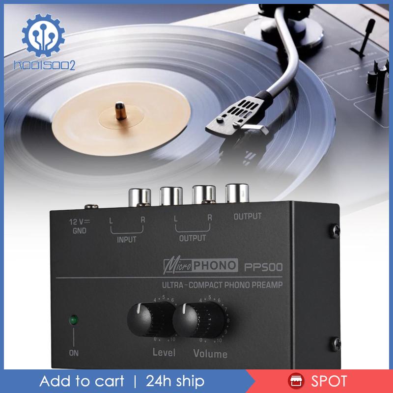 [Koolsoo2] Pp500 Phono Nút Xoay Điều Khiển Âm Thanh Nổi Điện Tử Mini