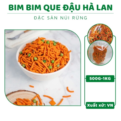 500gr bim bim que đậu hà lan-đồ ăn vặt