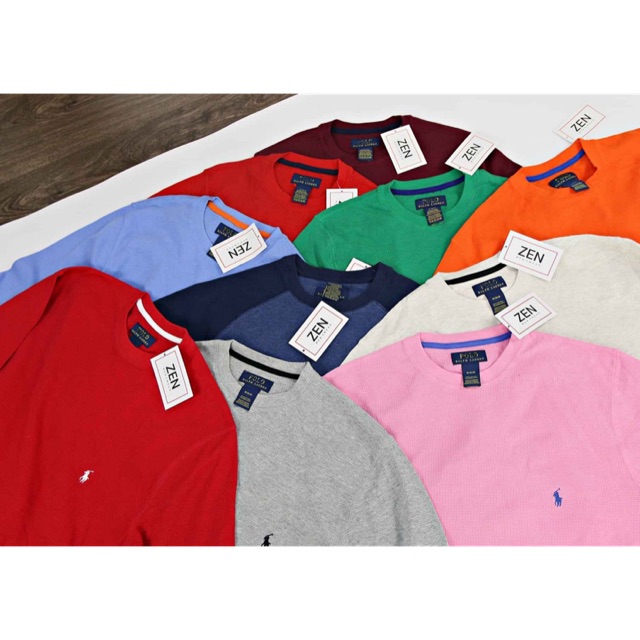 Long Tee  Thun Tổ Ong P.o.l.o Basic
