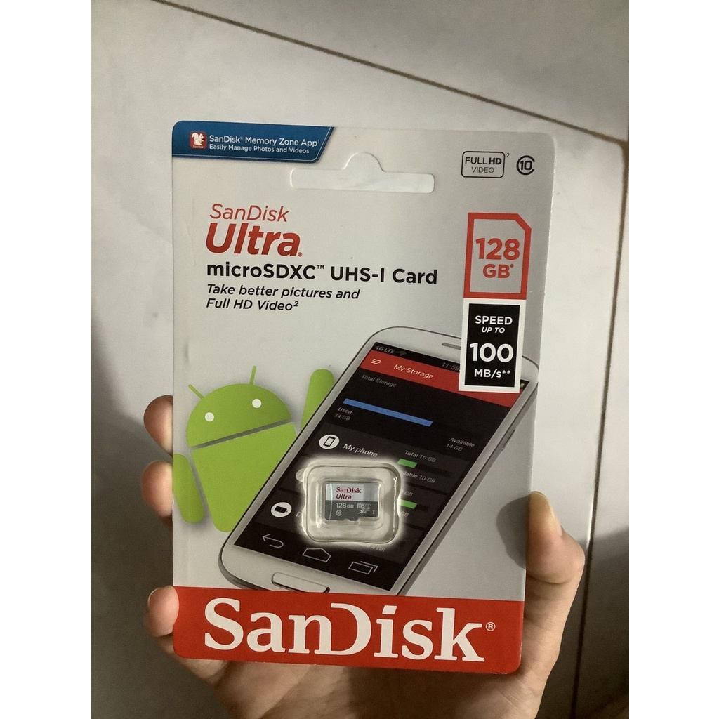 Thẻ nhớ micro SDXC Sandisk 32GB, 64GB, 128GB Ultra upto 100MB/s 533X UHS
