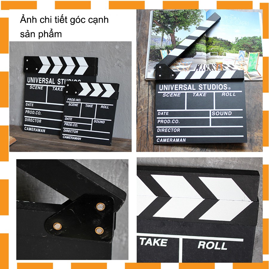 Bảng đạo diễn chụp ảnh, bảng clapper board quay phim - Ditu Home