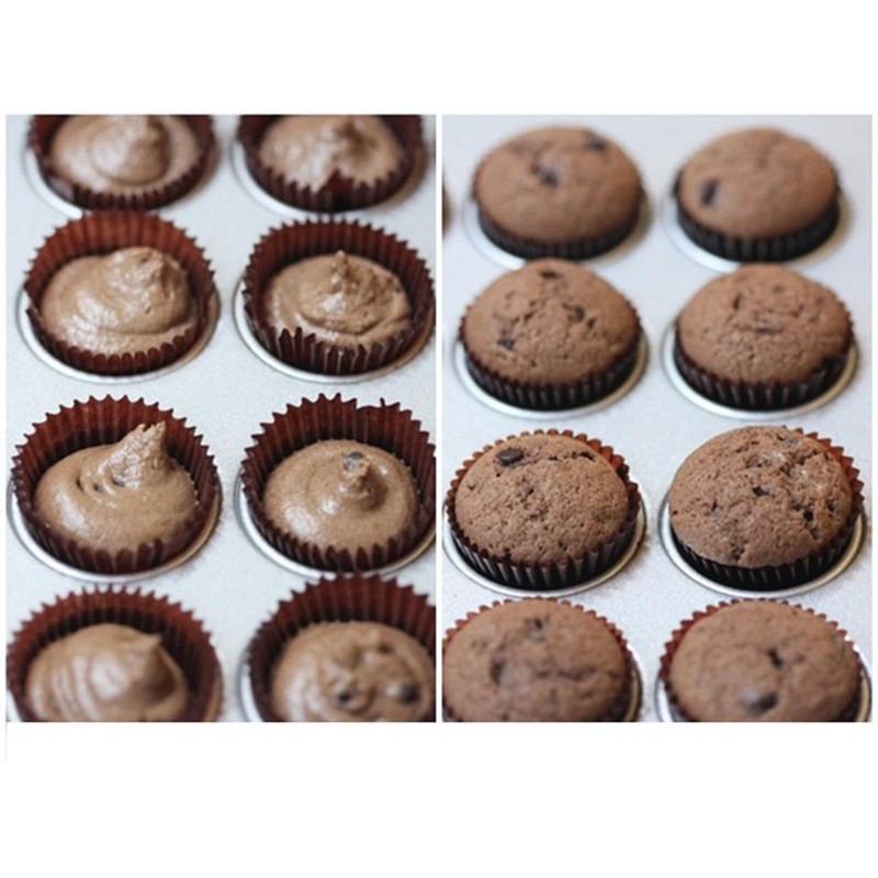 Khuôn Nướng Bánh Cupcake Muffin Chống Dính 12 Lỗ 120 - B4522 - BX1039