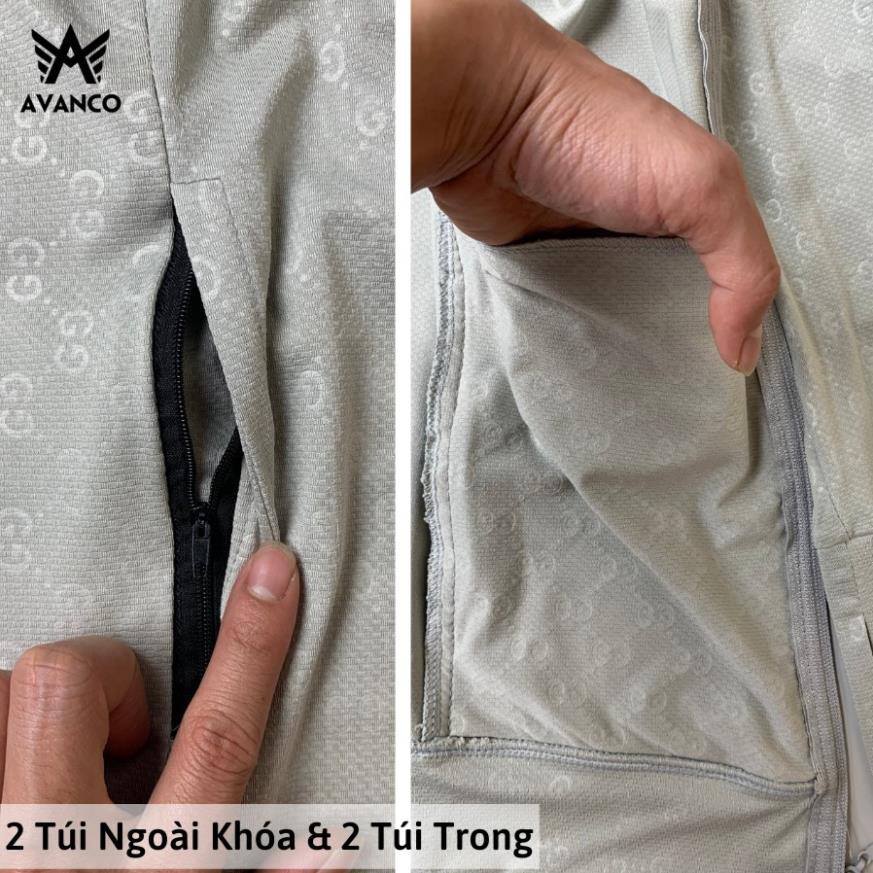 Áo khoác chống nắng unisex họa tiết 3D thời trang che mặt thay khẩu trang AVANCO - AV24 ་