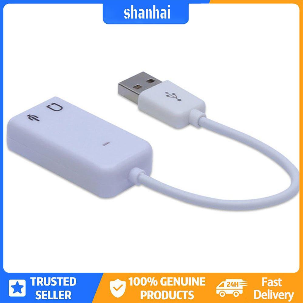 2.0 Ảo 7.1 Kênh bên ngoài Usb Âm thanh Bộ chuyển đổi Âm thanh Card âm thanh Âm thanh