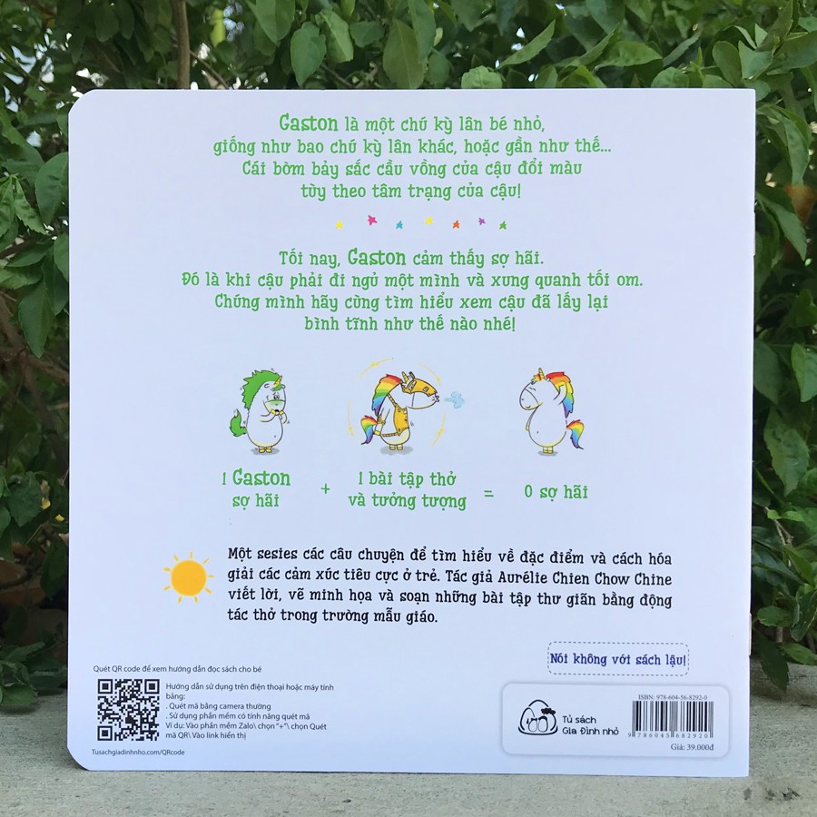 Sách - Ehon Thông Minh, Cảm Xúc - Những Cảm Xúc Của Gaston - Con Sợ Hãi (3-8 tuổi)