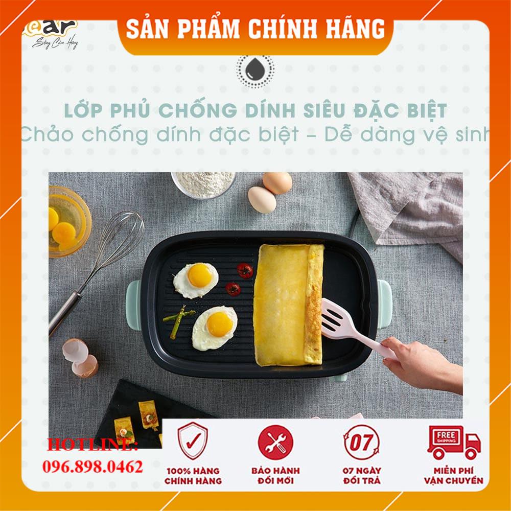 Bếp Nướng Điện Không Khói 3 Khay Bear Chính Hãng, Nồi Lẩu Điện Đa Năng, Nồi Lẩu Nướng 3 In 1 Bear Bản Quốc Tế