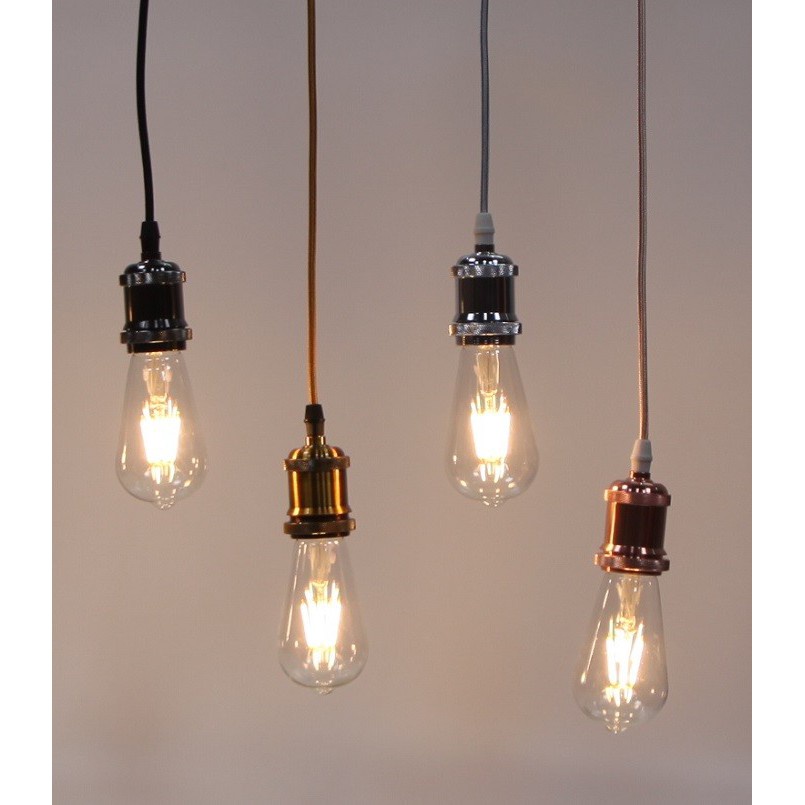 Bộ 10 dây đèn thả cổ điển bóng đèn trang trí Edison ST64 4W