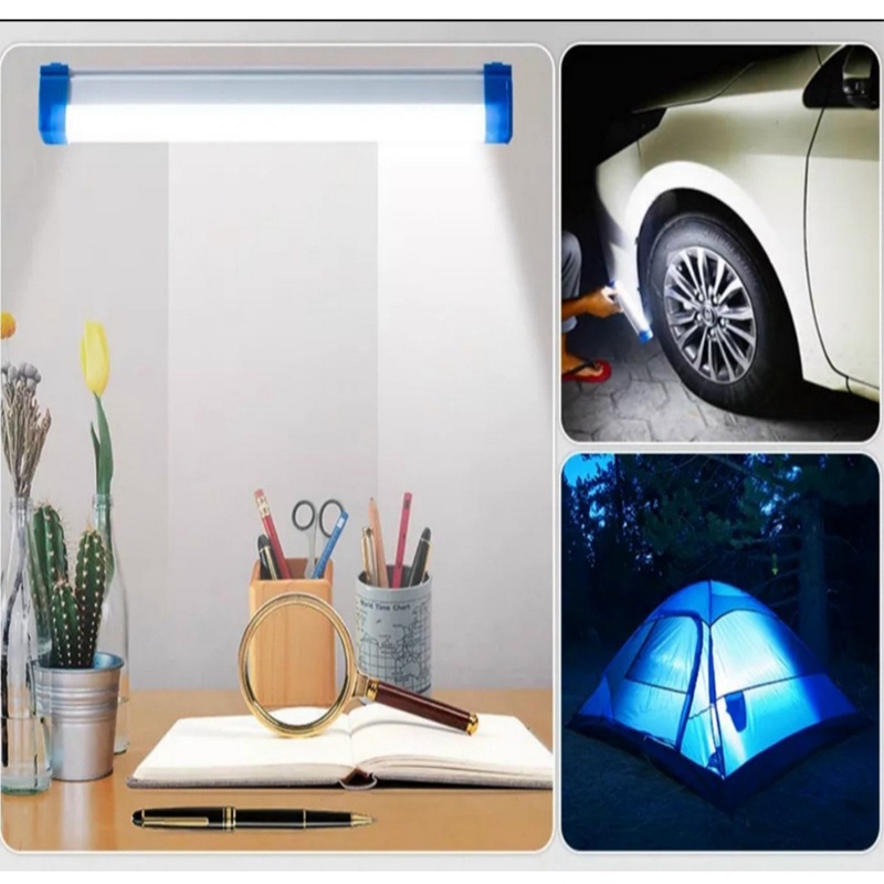Đèn tích điện, đèn led điện cao cấp  công suất 20W,40W,60W,3 chế độ sáng,kèm dây sạc usb,2 đầu có nam châm